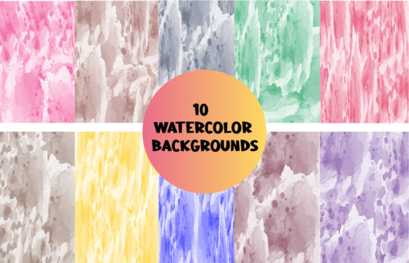 10 Watercolor Backgrounds: A Designer's Toolkit for Creative Projects