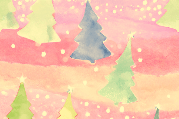 25 Muted Christmas Backgrounds: Enchanting Pastel Watercolor Designs