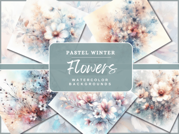 30 Winter Pastel Flower Backgrounds: A Designer's Guide