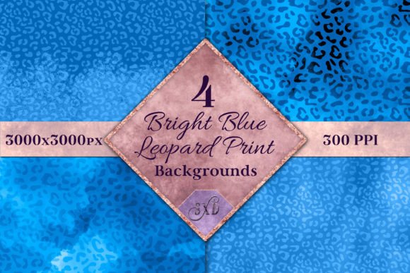 Bright Blue Leopard Print Backgrounds: A Bold Creative Toolkit