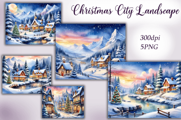 Christmas City Landscape Backgrounds: Your DIY Design Secret Weapon