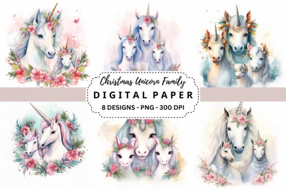 Christmas Unicorn Family Backgrounds: A Designer’s Guide