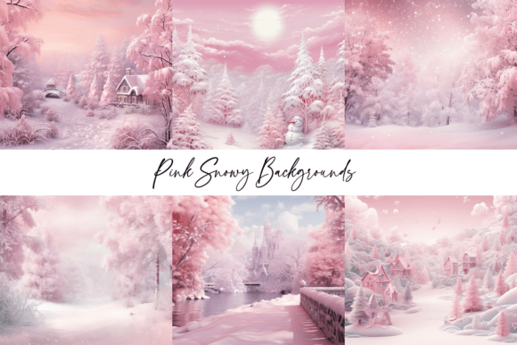 Discover the Magic of Pink Snowy Backgrounds