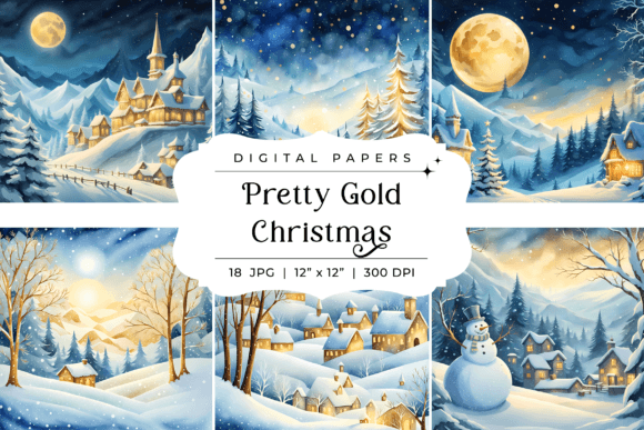 Golden Holiday Magic: Using Pretty Gold Christmas Backgrounds