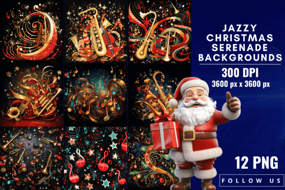 Jazzy Christmas Serenade: Groovy Holiday Backgrounds