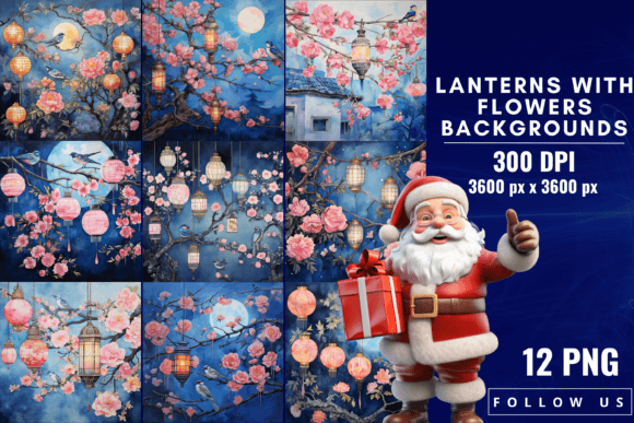 Lanterns with Flowers Backgrounds: A Visual Guide
