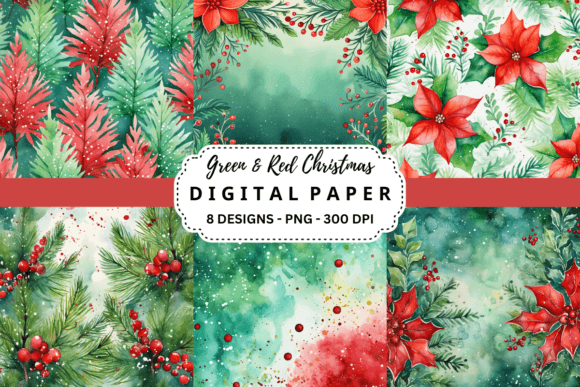 Mastering Holiday Visuals with Green and Red Christmas Backgrounds