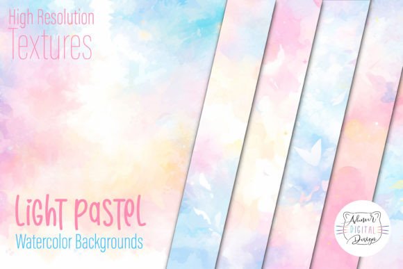 Soft and Dreamy: Using Light Pastel Watercolor Backgrounds