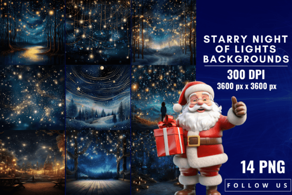 Starry Night of Lights Backgrounds: A Celestial Canvas for Your Projects