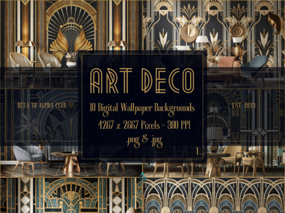 Timeless Elegance: Using Art Deco Digital Backgrounds in Modern Design