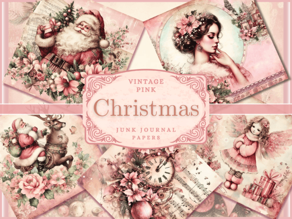 Timeless Elegance: Using Pink Vintage Christmas Backgrounds
